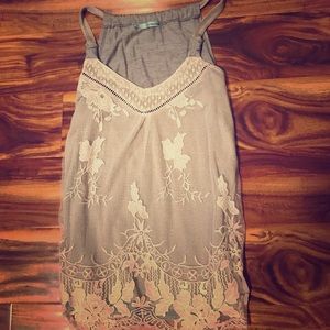 Lace & Gray Tank Top ☀️